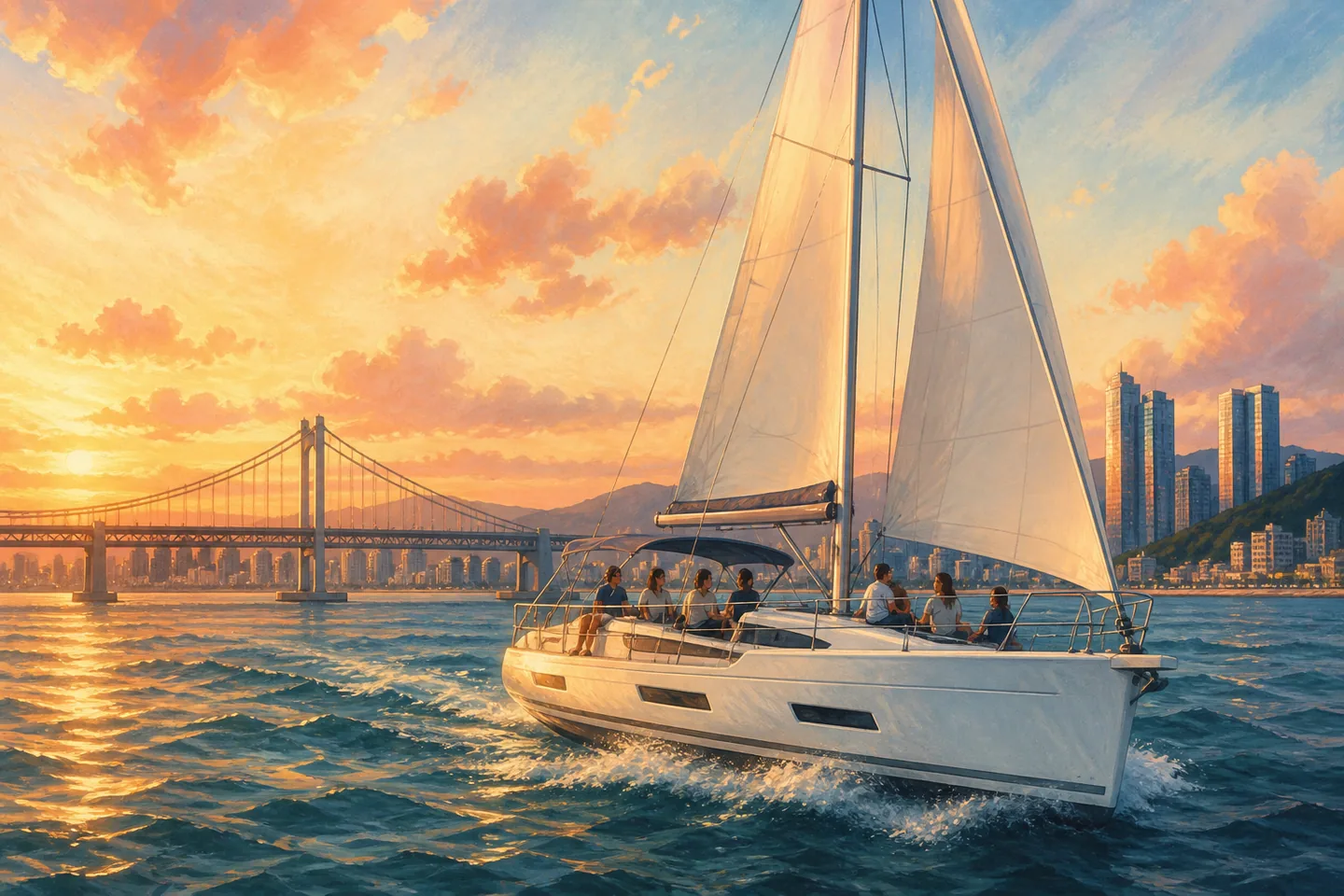 Representative editorial illustration of Busan Yacht Tour in Busan.